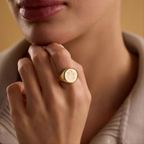 Birth Flower Gold Ring