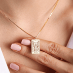 Tarot Necklace in Box Chain