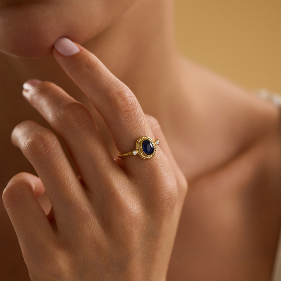 Oval Sapphire Ring