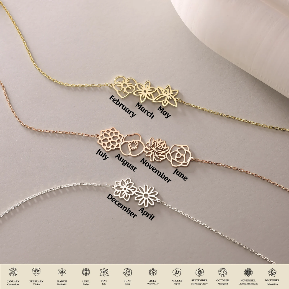 Birth Flower Necklace