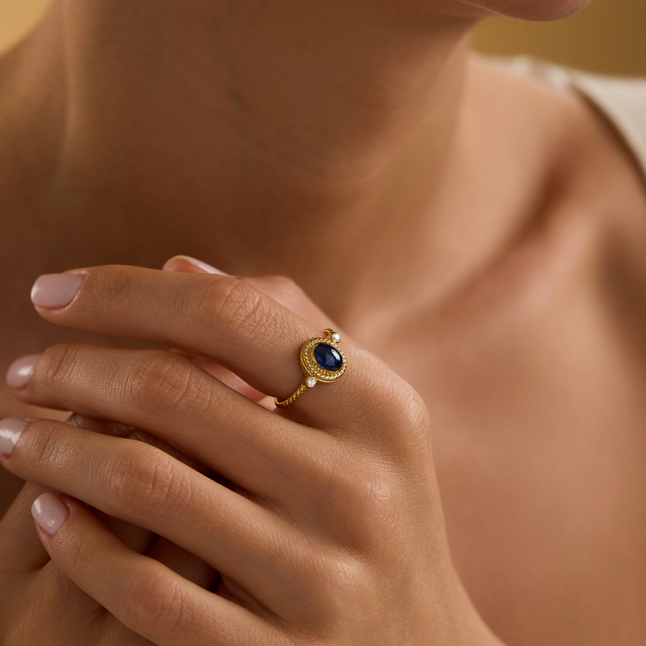 Oval Sapphire Ring
