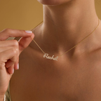 Elegant Pave Name Necklace