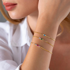 Baguette Birthstone Bracelet