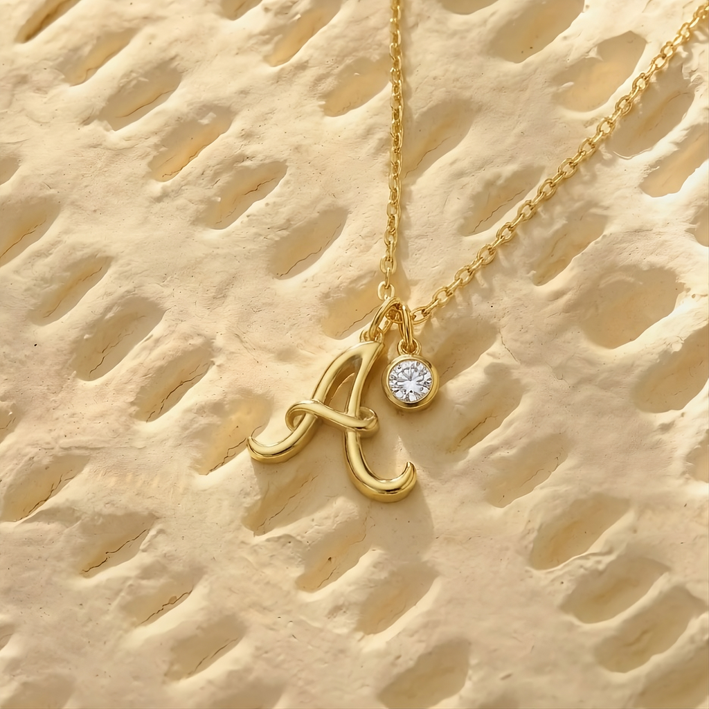Personalized Gold Initial Necklace