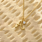 Personalized Gold Initial Necklace
