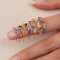 Birthstone Baguette Ring