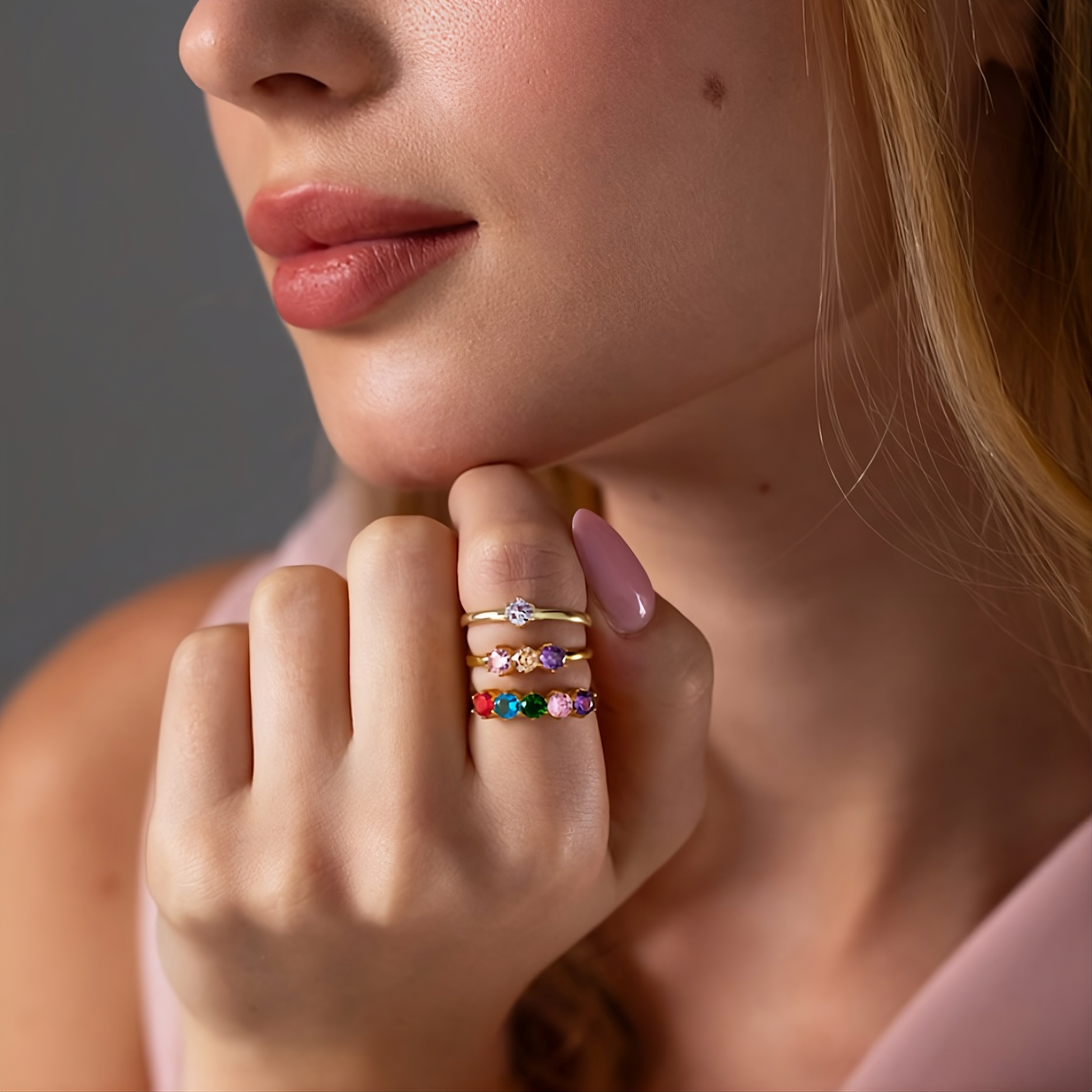 Personalized Birthstone Ring