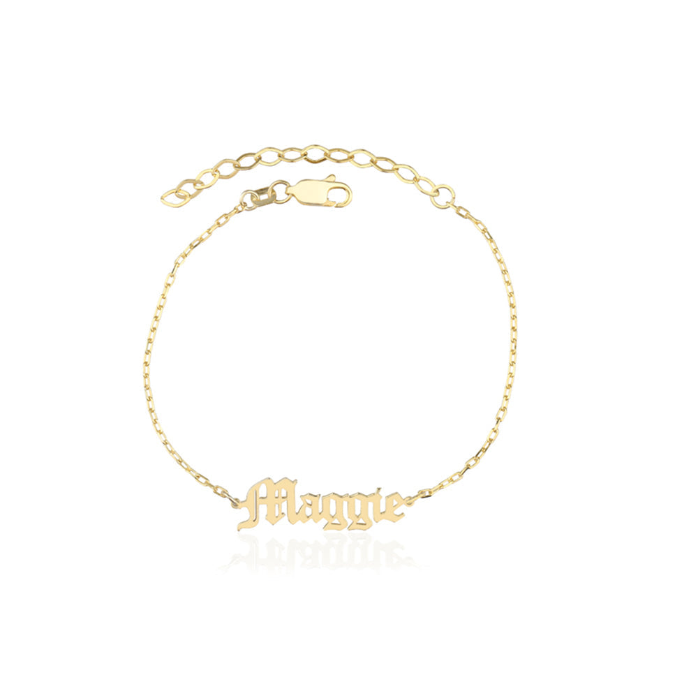 Gothic Name Bracelet