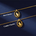 Dove Oval Frame Necklace