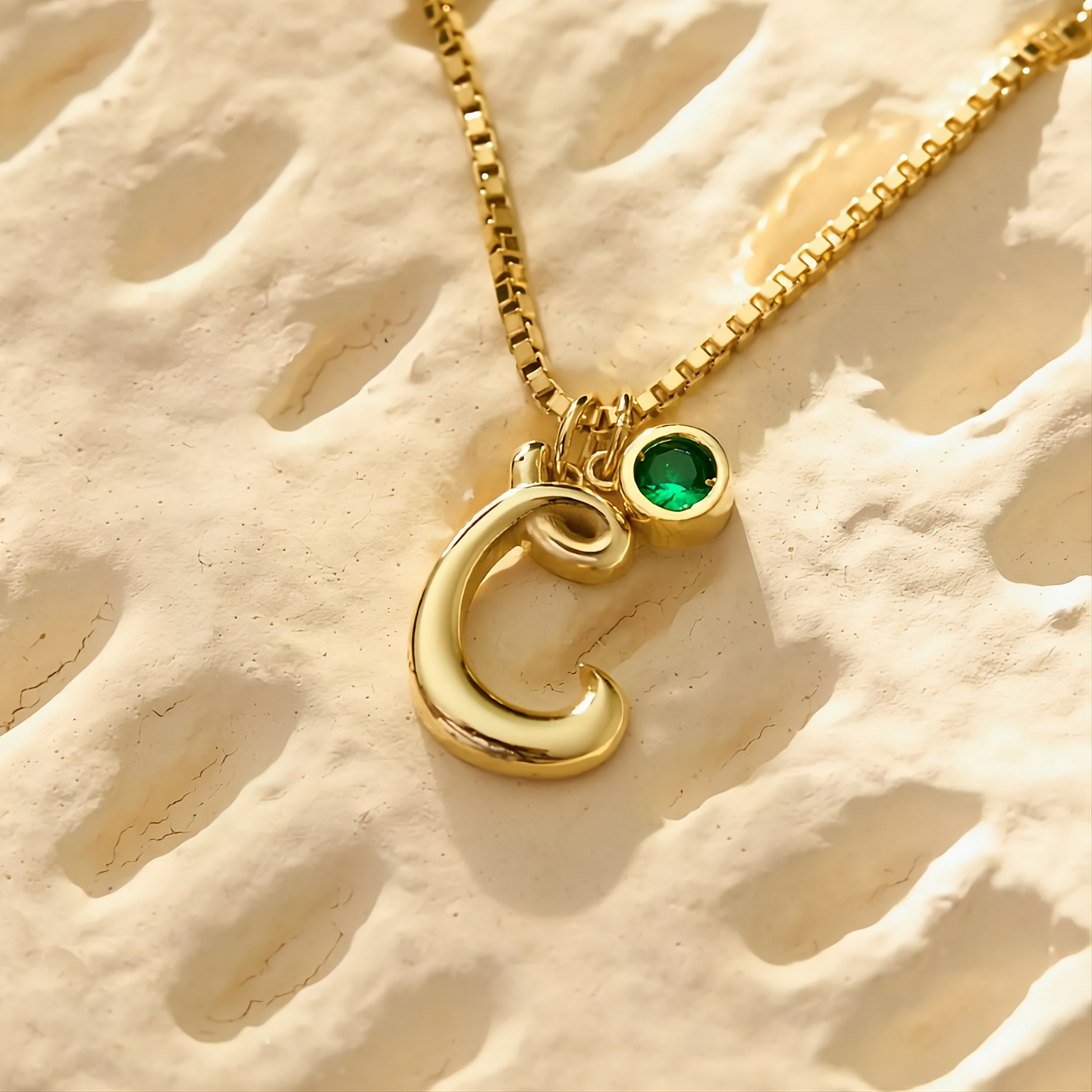 Personalized Gold Initial Necklace