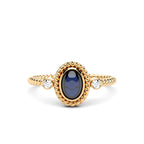 Oval Sapphire Ring