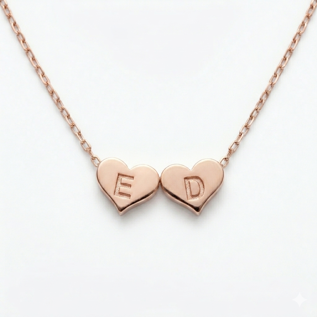 Heart Initial Necklace