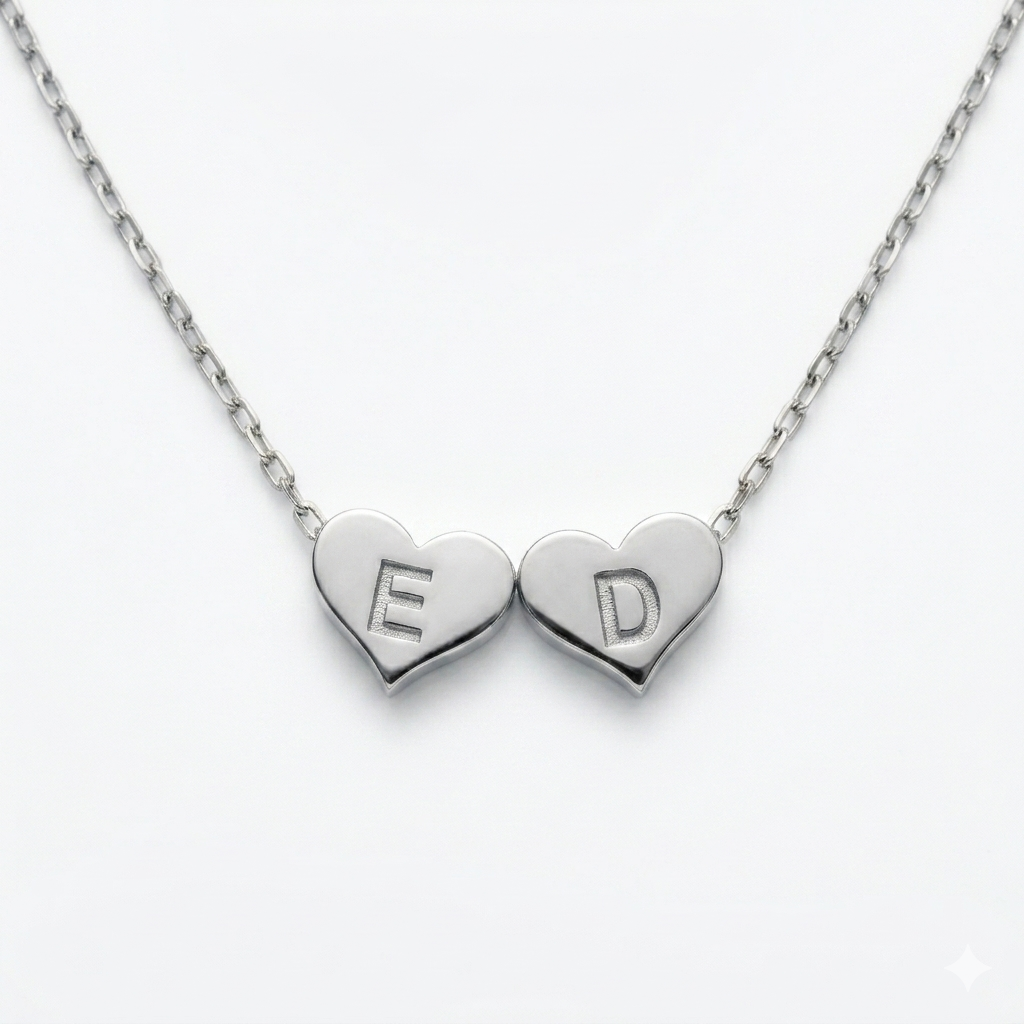 Heart Initial Necklace
