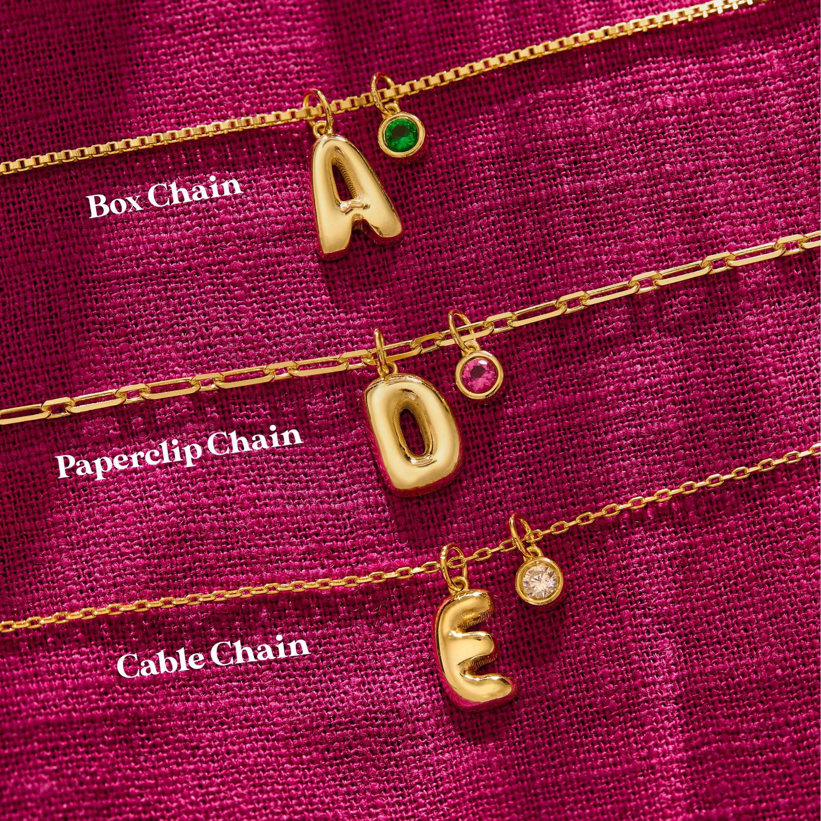 Bubble Letter Necklace