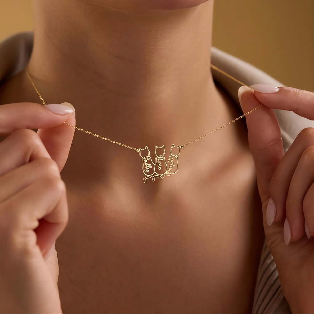 Cat Name Necklace