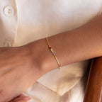 Baguette Birthstone Bracelet