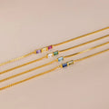 Baguette Birthstone Bracelet