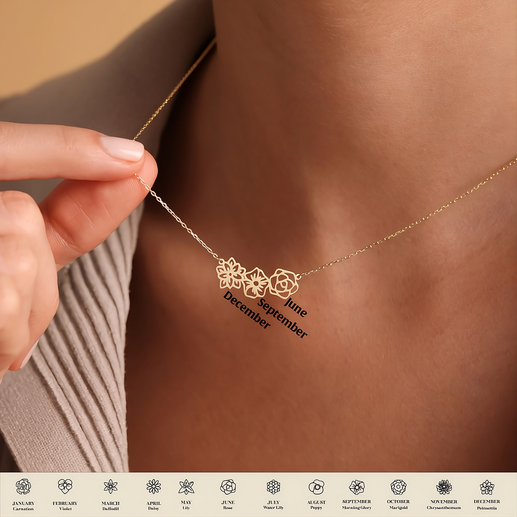 Birth Flower Necklace