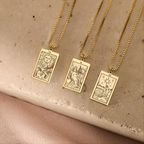 Tarot Necklace in Box Chain