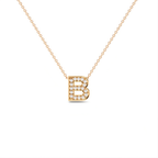Pave Initial Necklace