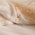 Paw Print Name Necklace