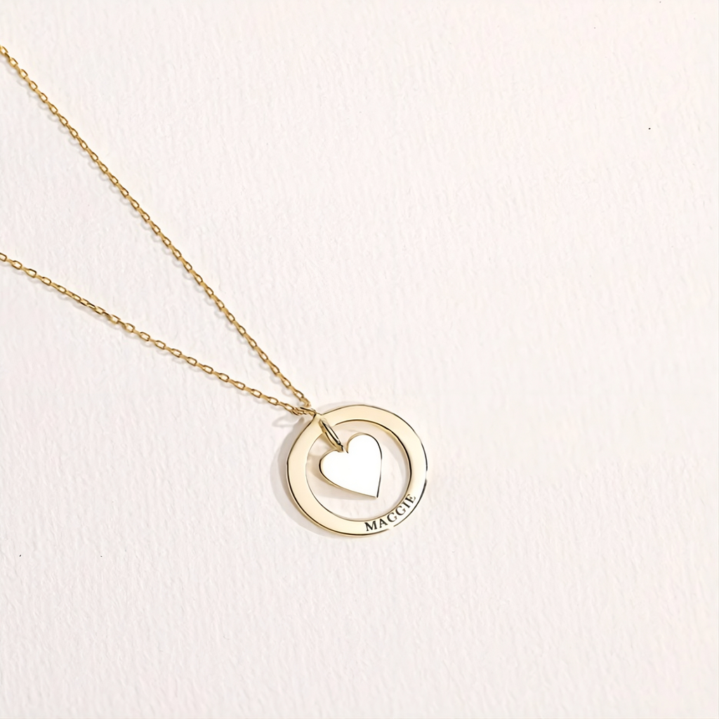 Round Heart Necklace