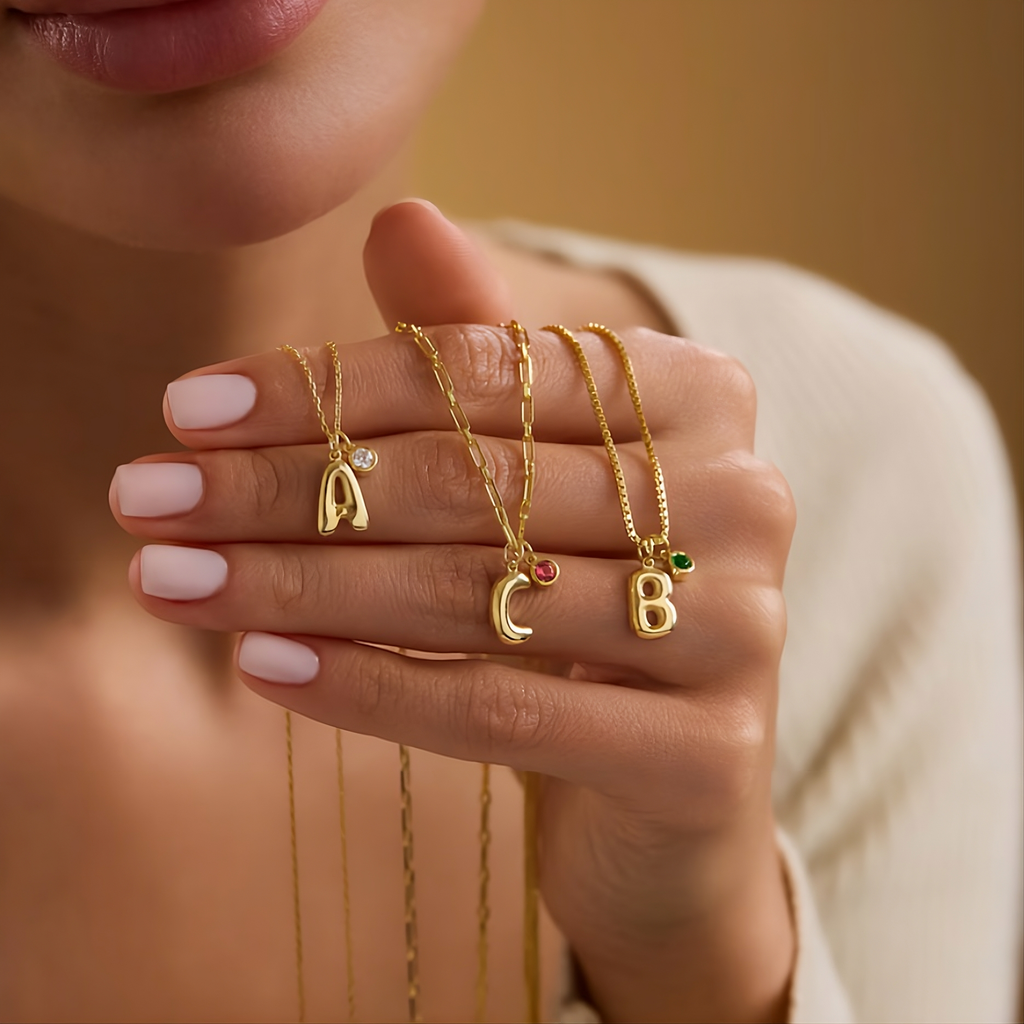 Bubble Letter Necklace
