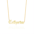 Gothic Name Necklace