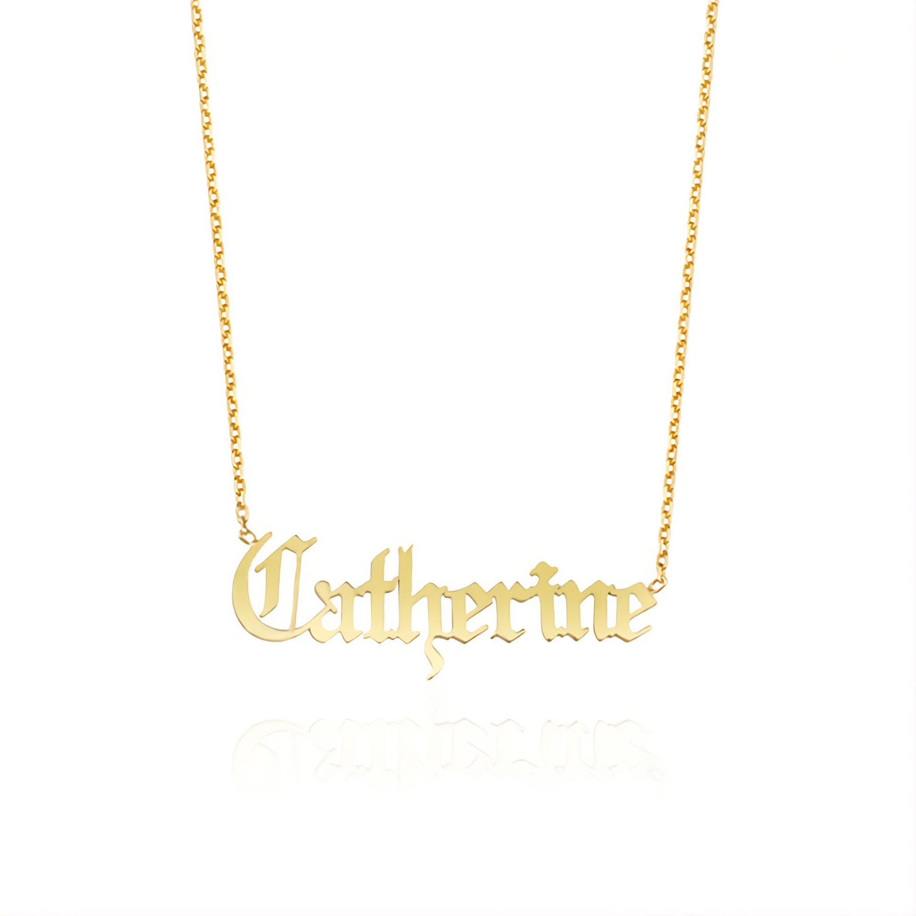Gothic Name Necklace