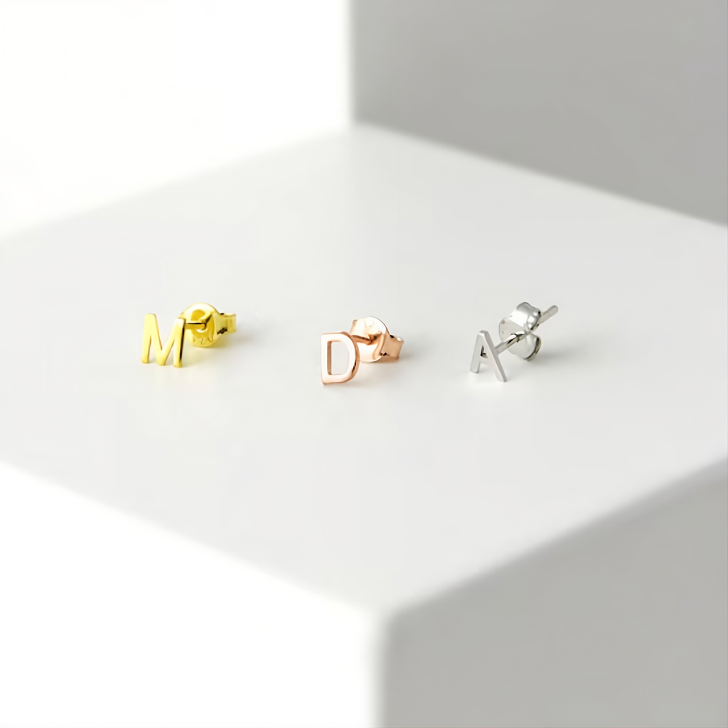 Initial Earrings