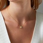 Initial Birthstone Necklace