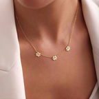 Paw Print Name Necklace