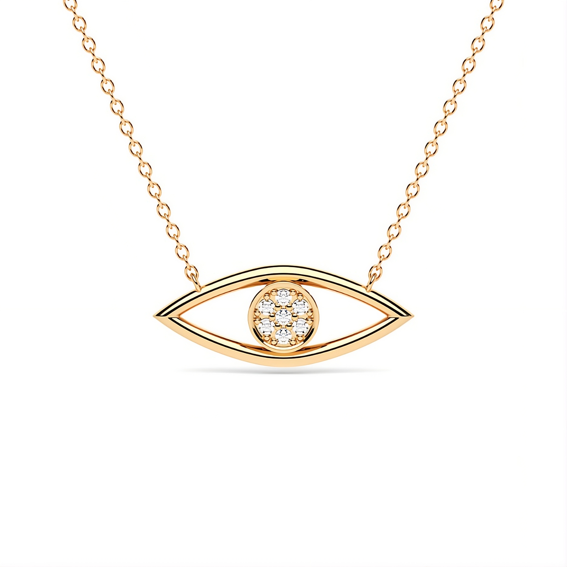 Minimalist Evil Eye Necklace