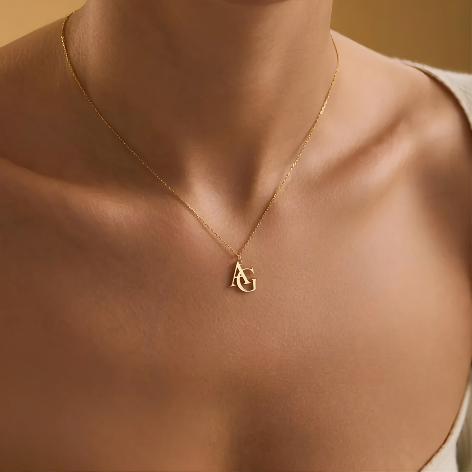 Double Initial Necklace