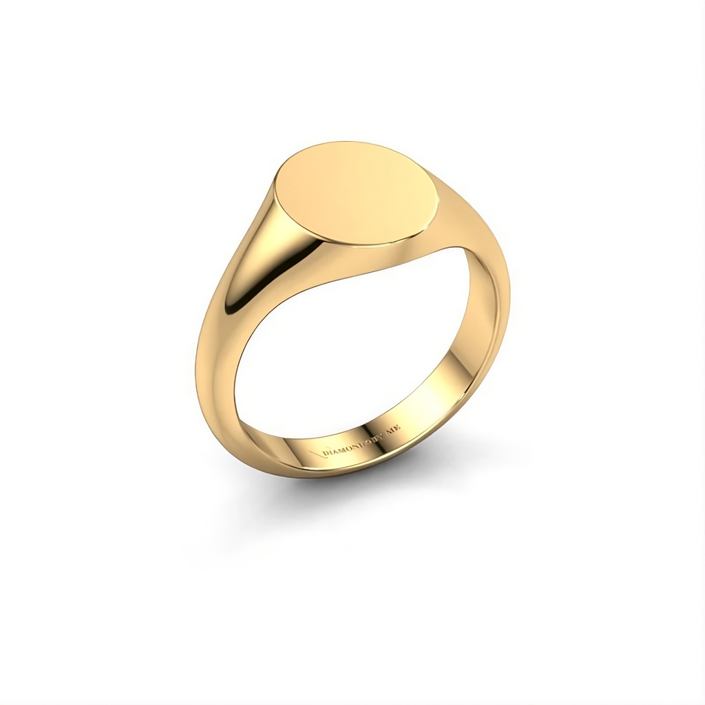 Birth Flower Gold Ring