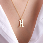 Large Initial Necklace