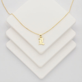 Gothic Initial Necklace