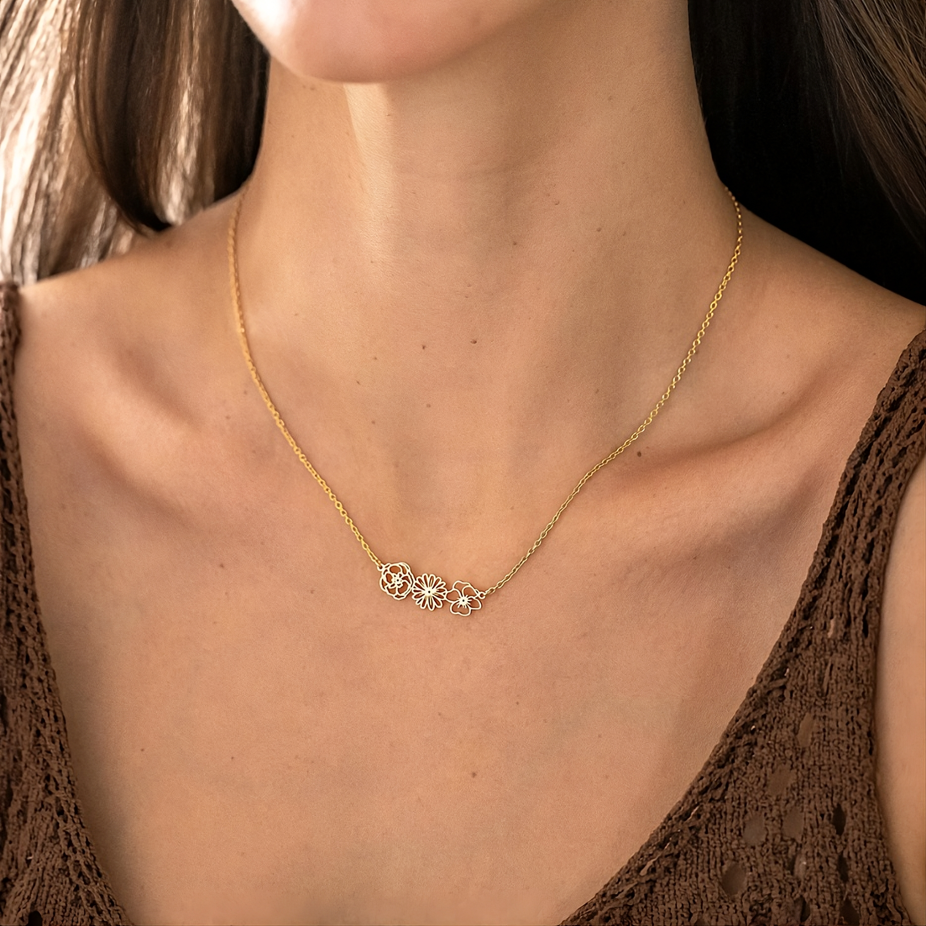 Birth Flower Necklace