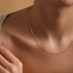 Sideways Initial Necklace