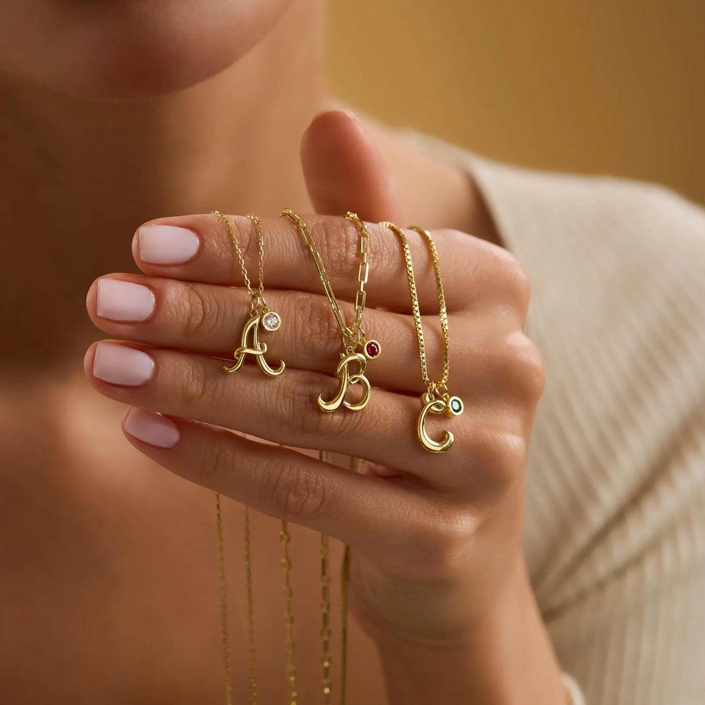 Personalized Gold Initial Necklace