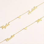 Two Names Heart Necklace