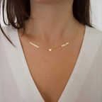 Two Names Heart Necklace