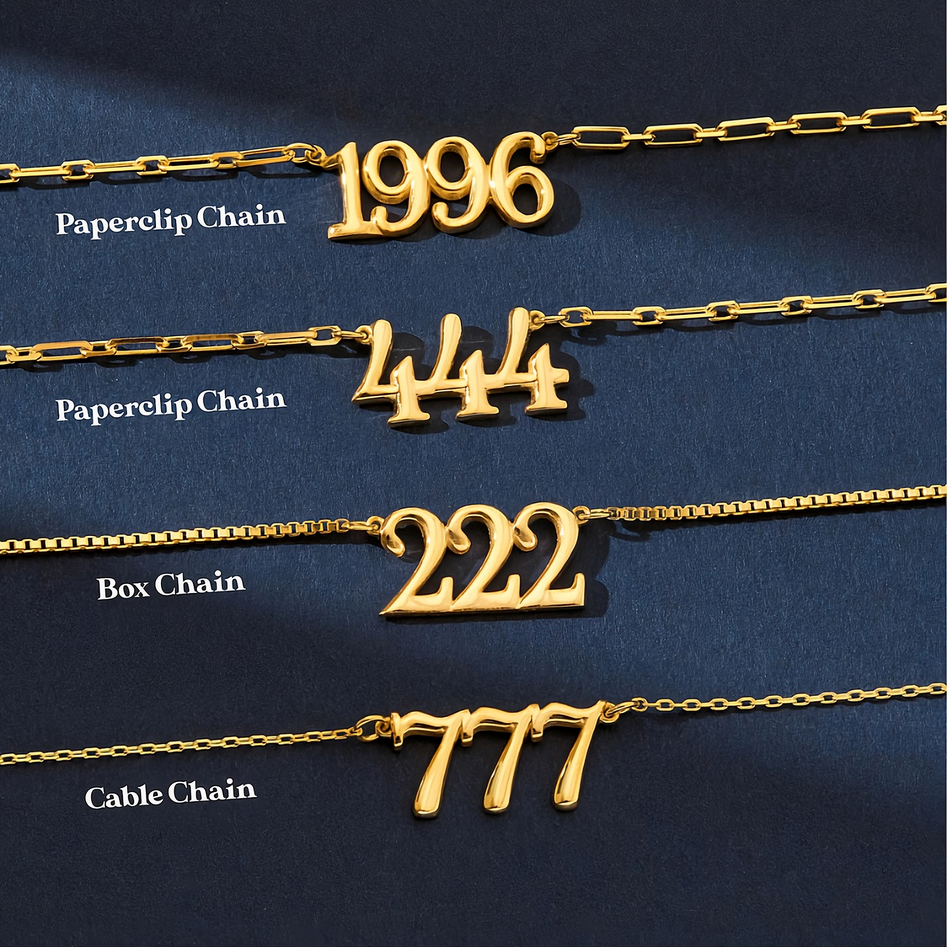 Custom Number Necklace