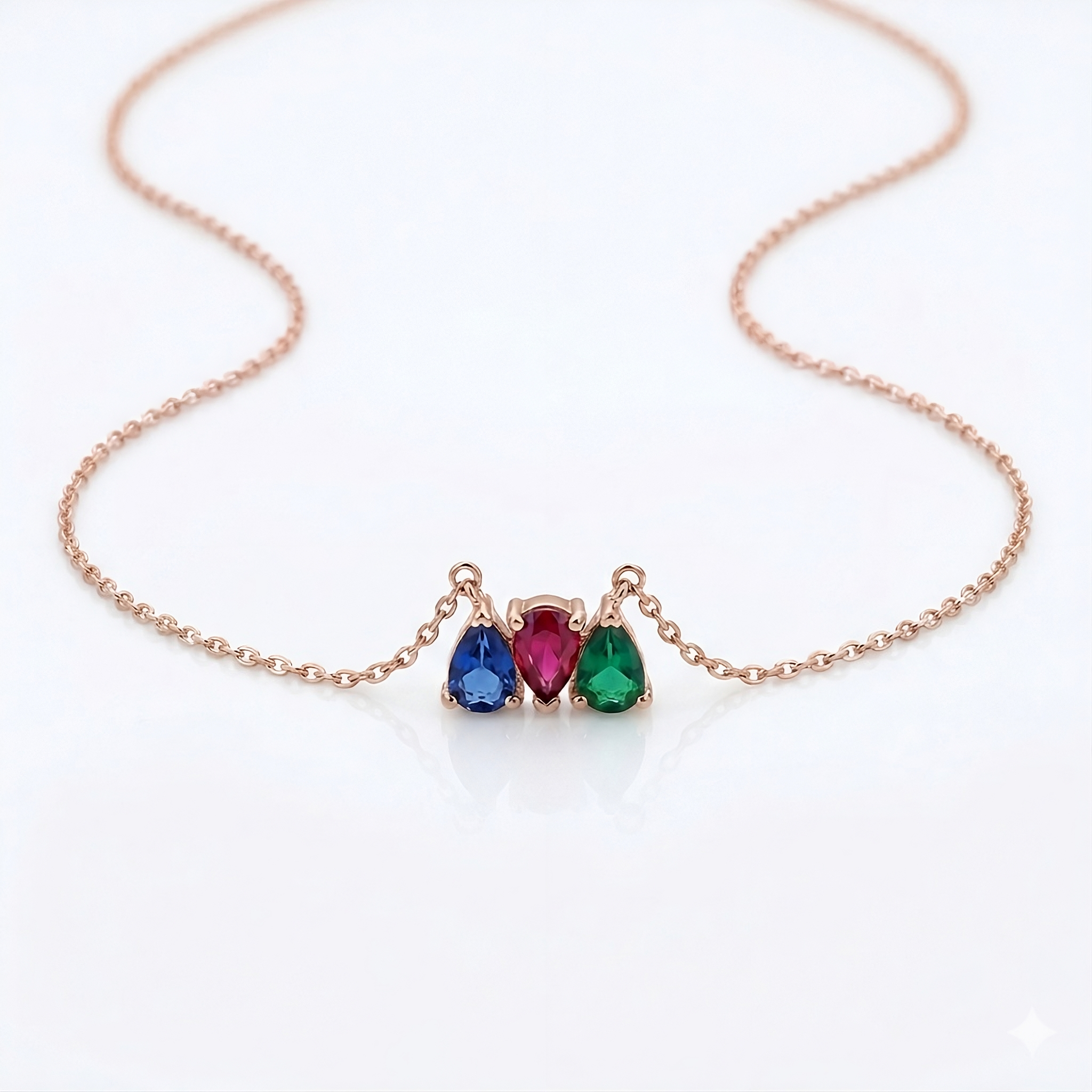 Family Birthstone Necklace