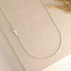 Sideways Cross Necklace