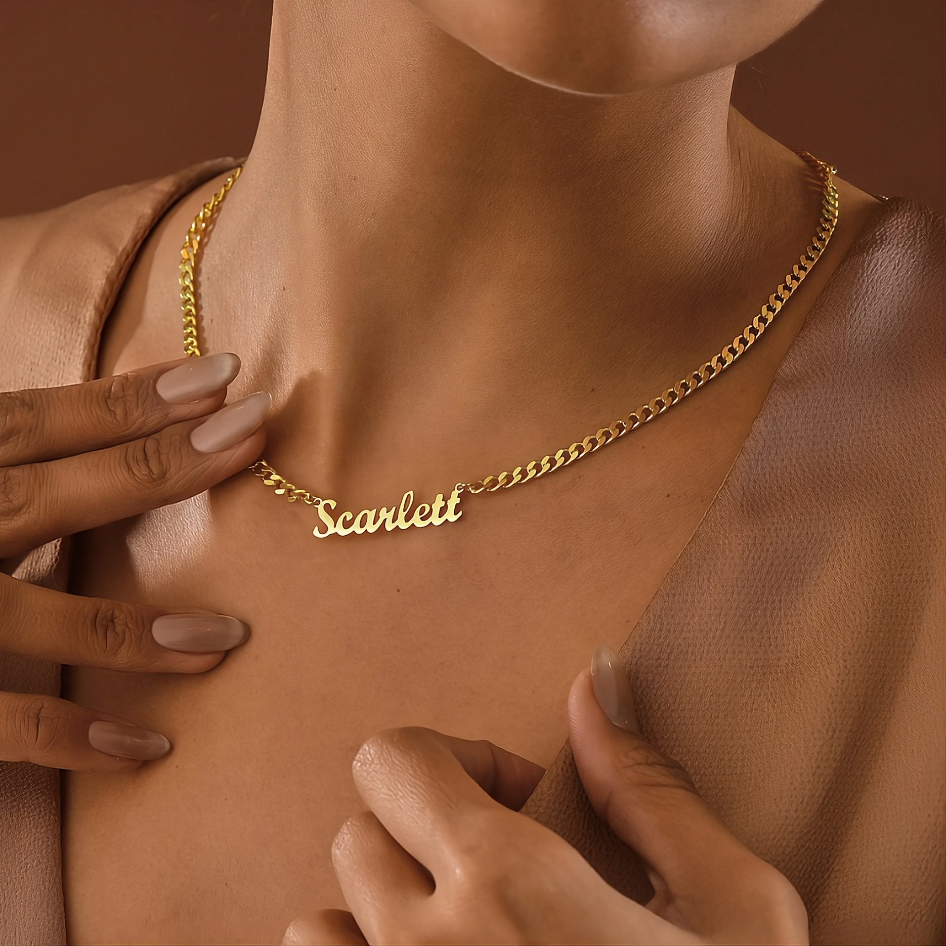 Custom Name Necklace w/ Cuban Chain