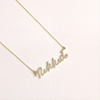 Elegant Pave Name Necklace