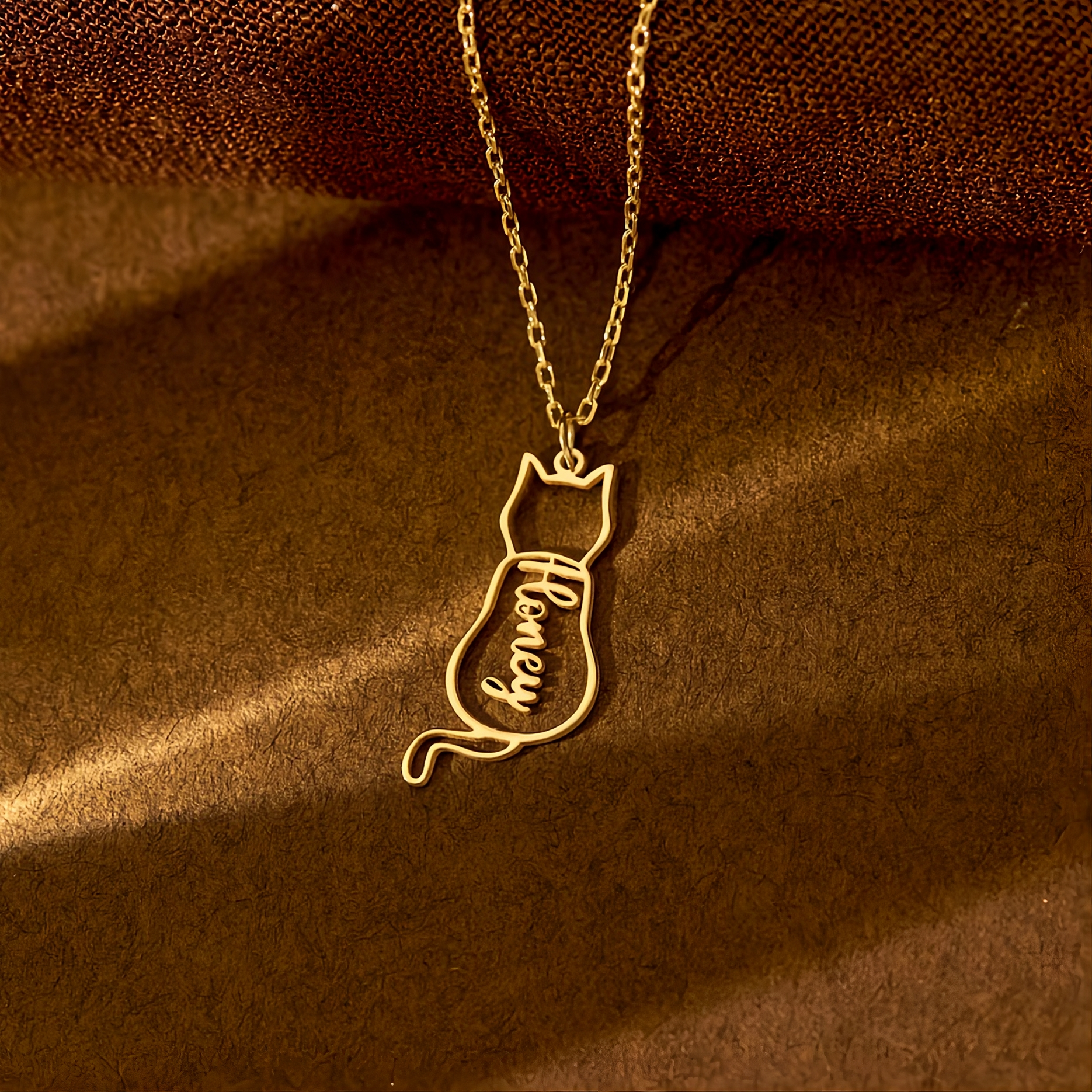 Cat Name Necklace
