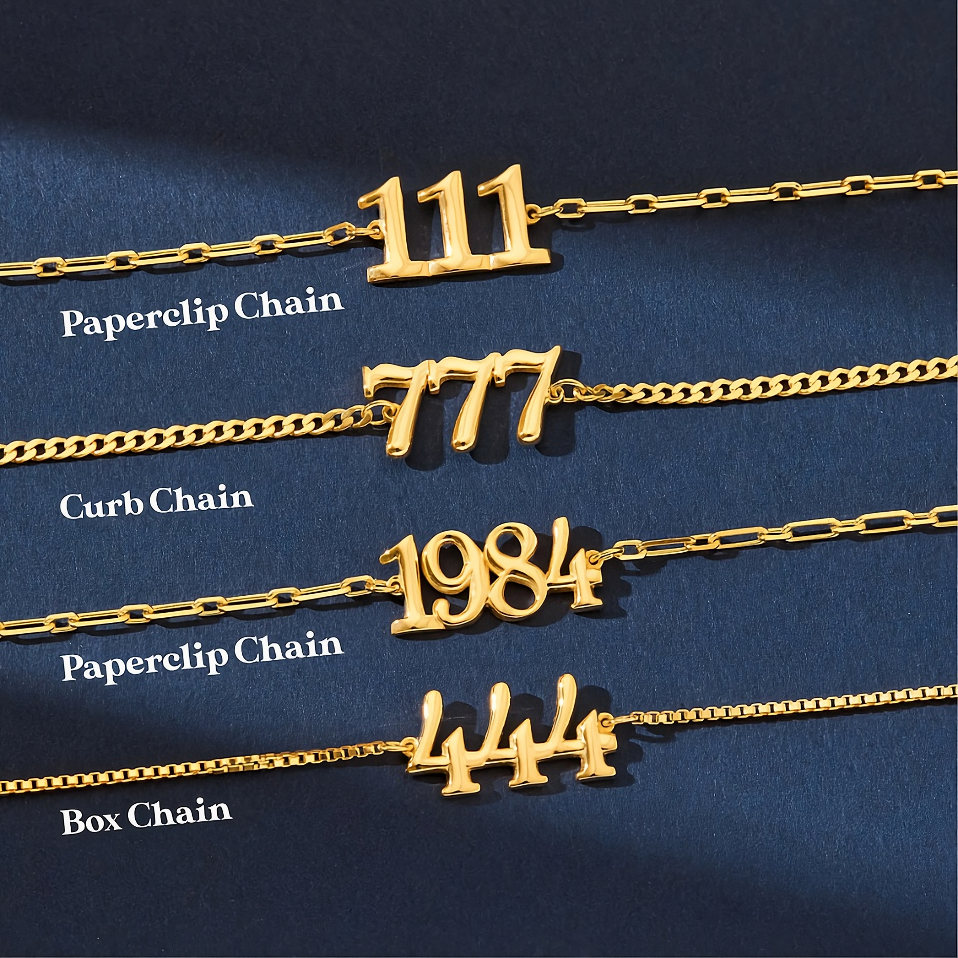 Custom Number Necklace