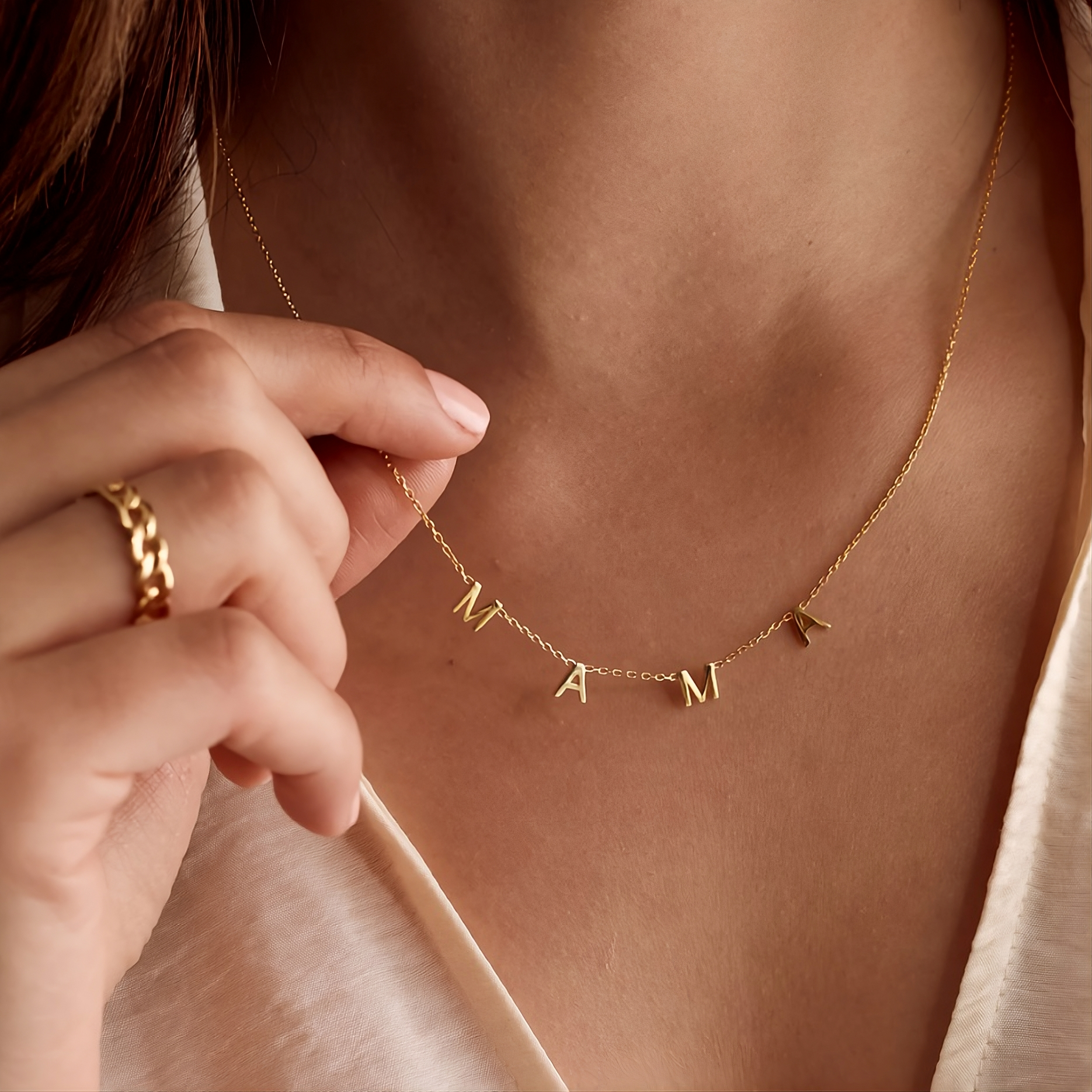 Mama Letter Necklace
